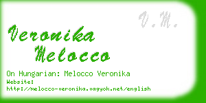 veronika melocco business card